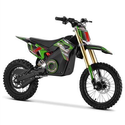 FunBikes MXR 1600w 48v Lithium Green Electric Kids Dirt Bike