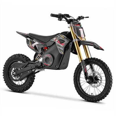 FunBikes MXR 1600w 48v Lithium Grey Electric Kids Dirt Bike