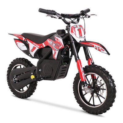 FunBikes MXR 550w Lithium Red/Black Kids Electric Dirt Bike