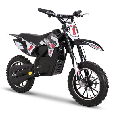 FunBikes MXR 550w Lithium Black Kids Electric Dirt Bike
