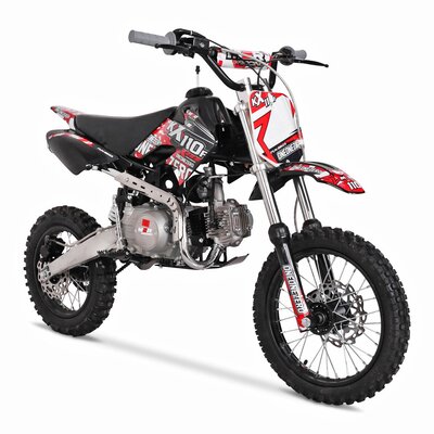 M2R Racing KX110F 110cc Red Semi-Automatic Pit Bike